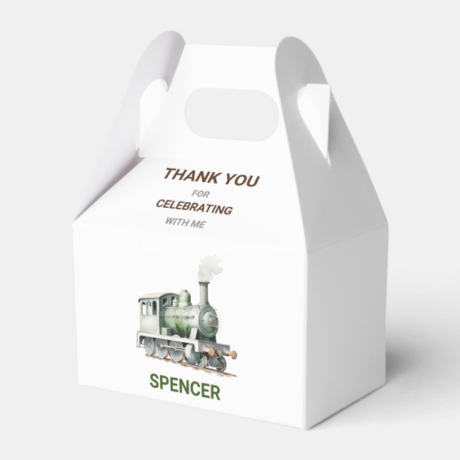 Caja de regalo de gable con tema de personalizable (Front Side)