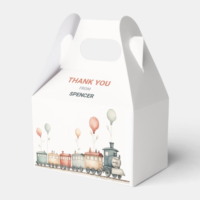 Caja de regalo de gable con tema de personalizable (Front Side)