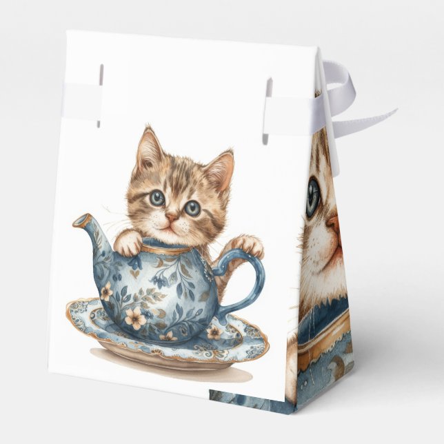 Caja de regalo de gato con tapa (Reverso)