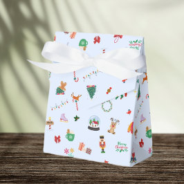 Caja de regalo de ilustraciones de Navidades lindo