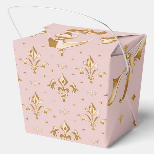 Caja de regalo de la cesta de flores real (Reverso )