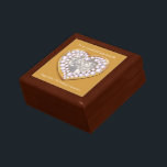 Caja de regalo de la esposa del boda del 75 aniver<br><div class="desc">Bonito efecto gráfico diamante y caja de regalo de joyería de trinket de conservas de oro. Perfecto para mostrar un regalo especial para su esposa en un aniversario especial de 75 años de boda u otra ocasión especial de diamantes y oro. La caja de regalo dice: "A mi maravillosa esposa...</div>