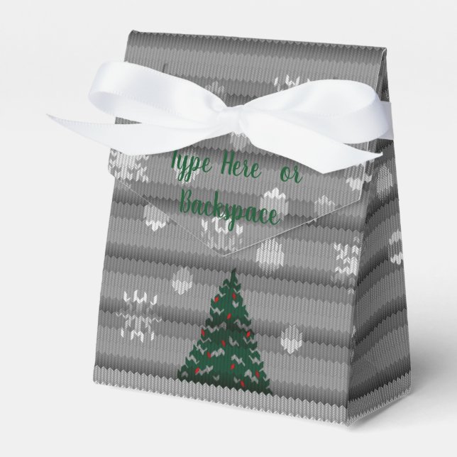 Caja de regalo de lana de invierno Cajas de vacaci (Front Side)