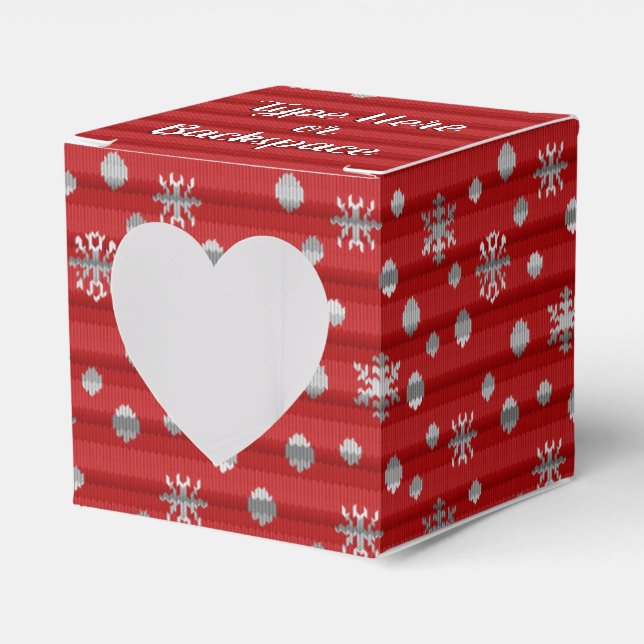 Caja de regalo de lana de invierno Cajas de vacaci (Anverso)