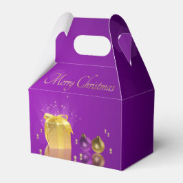 Caja de regalo de los Navidades de oro