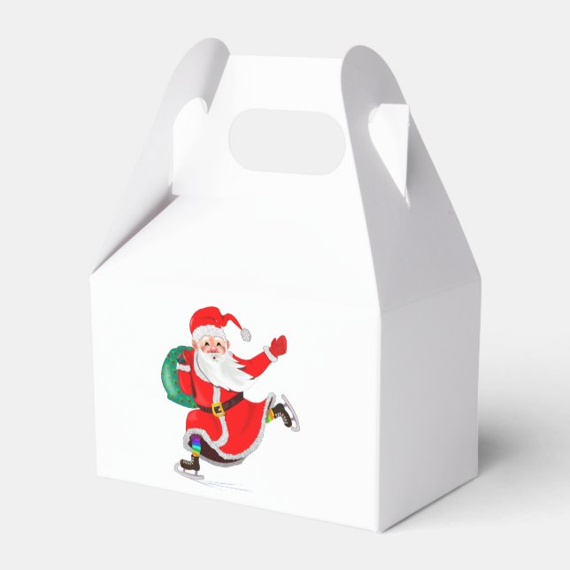 Caja de regalo de los Navidades de Santa Claus (Reverso)