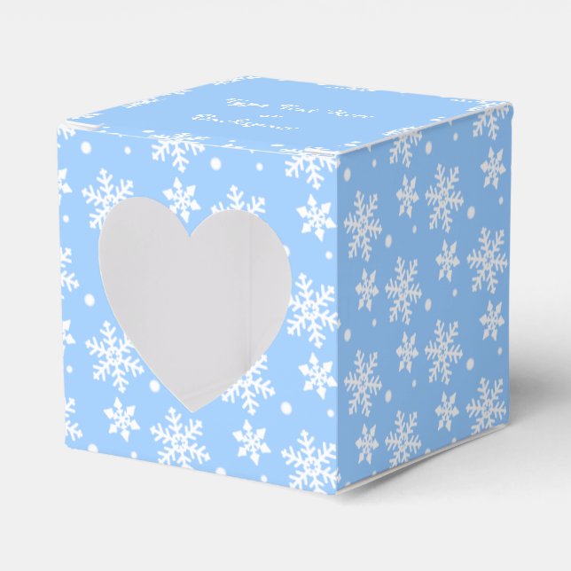 Caja de regalo de navidades Cajas de copos de niev (Anverso)