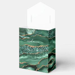 Caja de regalo de nombre personalizado de mármol d