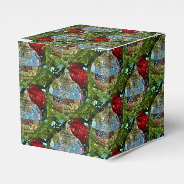 Caja de Regalo de Ornamentos de Navidad (Costado Anverso)