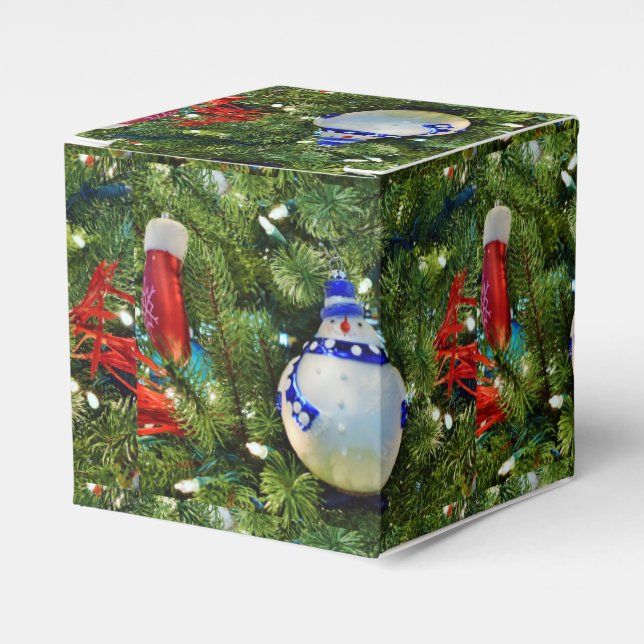 Caja de Regalo de Ornamentos de Navidad (Costado Anverso)