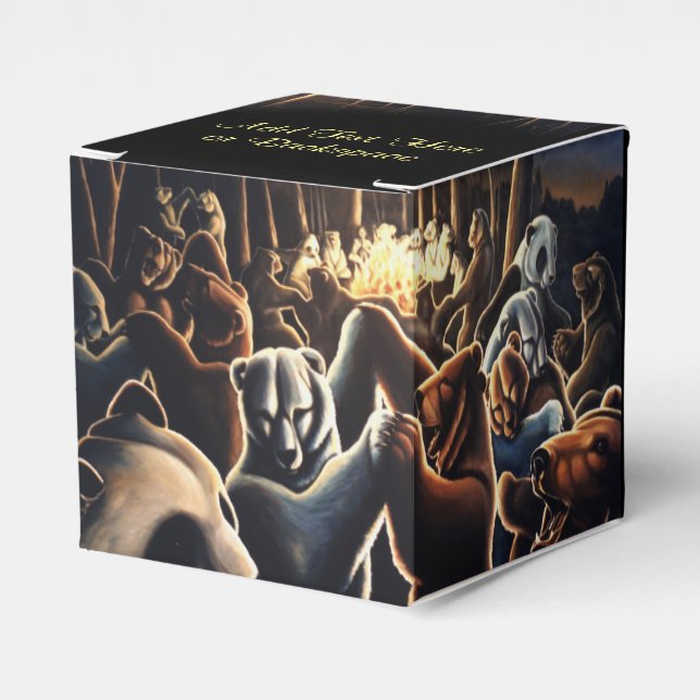 Caja de regalo de oso Personalización de los osos  (Costado Anverso)