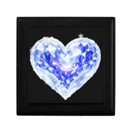 Caja de regalo de recuerdo de corazón de diamante 