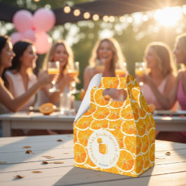 Caja de regalo de rodaja de naranja cítrica