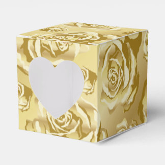 Caja de regalo de Rosa de oro