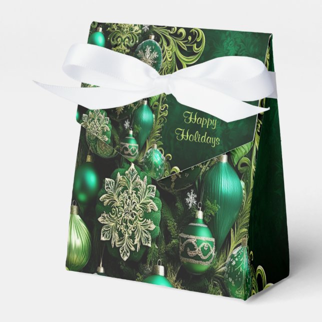 Caja de regalo de vacaciones con adornos decorativ (Front Side)
