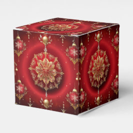 Caja de regalo de vacaciones de ornamentos decorat