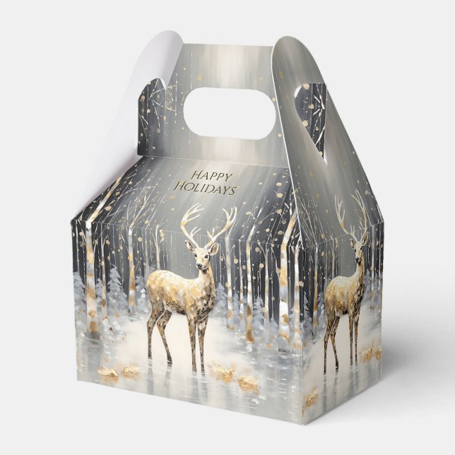 Caja de regalo de vacaciones de renos para Navidad (Front Side)