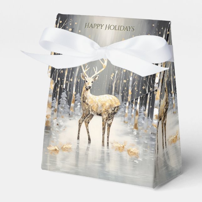 Caja de regalo de vacaciones de renos para Navidad (Front Side)