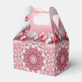 Caja de regalo de vacaciones decorativa rosa