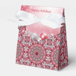 Caja de regalo de vacaciones decorativa rosa