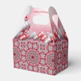 Caja de regalo de vacaciones decorativa rosa