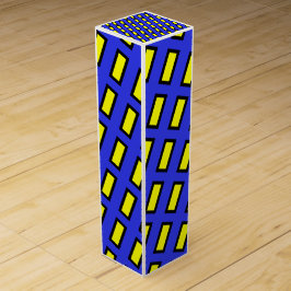 Caja de regalo de vino de patrón Rectangle