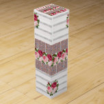 Caja de regalo de vino Floral<br><div class="desc">Caja de regalo de vino Algo para todos ofrece una caja de regalo de vino personalizada especialmente para ese momento especial con sus seres queridos. Esta caja de regalo de diseño único impresionará a sus amigos y familiares. Mientras usted está aquí usted puede querer ver otros artículos de baño relacionados...</div>