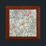 Caja de regalo de William Morris Lily Art Nouveau<br><div class="desc">Diseño del patrón de Lirio William Morris. William Morris era un diseñador textil inglés, artista, escritor y socialista asociado con la Hermandad Previolácea y el Movimiento de Artes y Artesanías Británicas. Fundó una empresa de diseño en colaboración con el artista Edward Burne-Jones y el poeta y artista Dante Gabriel Rossetti....</div>