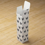 Caja de regalo del vino del modelo del bulldog<br><div class="desc">Caja de regalo del vino con el modelo del bulldog francés. Para los amantes de frenchies y de bulldoges</div>