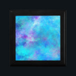 Caja De Regalo Diseño abstracto de Icy Blue<br><div class="desc">Arte abstracto de Icy Blue con una textura de mármol. Blues,  púrpura y rosa se mezclan para crear una textura etérea.</div>