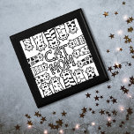 Caja De Regalo Diseño de impresión de papel para gatos negros y b<br><div class="desc">Presentamos nuestra "Caja de regalo de diseño de papel de mamá gato negro y blanco" - la manera más perfecta de mostrar aprecio por las mamás gatas especiales en tu vida! Decorada con un encantador diseño en blanco y negro con adorables huellas de pata de gatos y la sincera frase...</div>