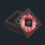 Caja De Regalo Elegante 40° Aniversario del Boda del Ruby<br><div class="desc">¡Celebra el 40 aniversario del boda de rubí con esta elegante caja de conservas! Las elegantes letras en blanco y negro con confeti hexagonal sobre un fondo rojo rubí le dan un toque memorable a esta ocasión especial y un hito extraordinario. Personaliza con los nombres y fechas de matrimonio de...</div>