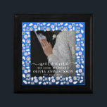 Caja De Regalo Elegante Boda Purpurina de diamantes de corazón az<br><div class="desc">Art Deco Boda Diamante tablero de espuma negro y blanco</div>