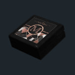 Caja De Regalo Elegante diseño geométrico Rosa de oro y negro<br><div class="desc">Mantén la caja de regalo lista para que la personalizes. ✔ NOTA: ¡SÓLO CAMBIA LAS ÁREAS DE PLANTILLA NECESARIAS! 😀 Si es necesario, puede eliminar el texto y empezar a agregar de nuevo el texto y la fuente que desee. 📌 Si necesita una mayor personalización, haga clic en el botón...</div>