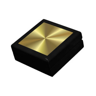 Caja De Regalo Elegante Personalizado Faux Gold Metallic Blank