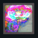 Caja De Regalo Elegante pintura colorida verde azulada rosa abstr<br><div class="desc">Elegante pintura colorida verde azulada rosa abstracta</div>