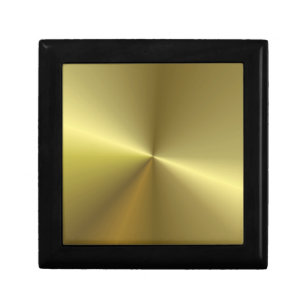Caja De Regalo Elegante plantilla de aspecto metálico Faux Gold e