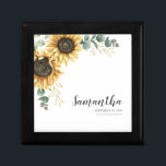 Caja De Regalo Eucalyptus Geometric Sunflower Bridal Shower<br><div class="desc">Casilla de regalo Sunflower Eucalyptus Geometric Bridal Shower para tratar a la persona en tu vida que lo tiene todo. Personalizar fácilmente esta caja de regalo para otros eventos sociales especiales como fiestas de cumpleaños,  duchas para bebés,  celebración de aniversario y mucho más haciendo clic en el botón "Personalizar".</div>
