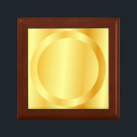 Caja De Regalo Faux Gold Golden Oak Elegant Blank Template Glam<br><div class="desc">Faux Gold Golden Oak Elegant Blank Plantilla Glam Wooden Jewelry Keepsake Box.</div>