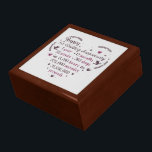 Caja De Regalo Feliz primer Boda Aniversario de poema de arte de<br><div class="desc">Feliz primer Boda Aniversario caja de regalo de poema de arte de palabras</div>