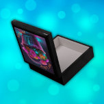 Caja De Regalo Flores de colores vivos en un monograma |<br><div class="desc">Haz que tus regalos sean aún más especiales con esta bonita caja de regalo con un encantador patrón de flores de colores vivos en una canasta. La adición de un monograma personalizado añade un toque muy cuidado, lo que lo convierte en una elección excepcional para cualquier ocasión. Ya sea que...</div>