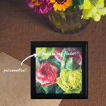 Caja De Regalo Flores y ramo de colores<br><div class="desc">Caja de Regalos con temática floral con una foto de un colorido ramo de flores para Saint El día de San Valentín u otras ocasiones especiales. Los claveles rosados simbolizan el amor, la fascinación, el encanto, la singularidad, la devoción, el amor y la gratitud de la madre. Puede borrar el...</div>