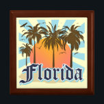 Caja De Regalo Florida El Estado Del Sol<br><div class="desc">El Estado Sunshine de Florida,  Estados Unidos. Regalos de recuerdos de las vacaciones de Guay para su viaje al hermoso estado de Florida.</div>