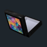 Caja De Regalo Fondo colorido de las acuarelas de la tinta de alc<br><div class="desc">Tinta colorida abstracta de color de color de color con tinta manual ilustracion de acuarelas modernas con un monograma personalizado. Hermosa combinación de colores.</div>