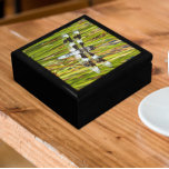 Caja De Regalo Foto común de libélula blanca<br><div class="desc">¡Para los amantes de la naturaleza! Almacenar baratijas, joyas y otros pequeños keepsakes en esta caja de regalo de madera con azulejos de cerámica que muestran la imagen de una libélula blanca común, también conocida como un Skimmer de cola larga. Seleccione el tamaño y el color de su caja de...</div>