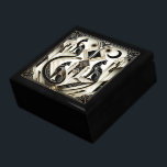 Caja De Regalo gatos elegantes de Art Deco<br><div class="desc">caja de regalos elegante de gatos Art Deco</div>
