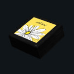 Caja De Regalo Gimnasio amarillo y blanco con texto Personalizado<br><div class="desc">Una obra de arte zen y caprichosa,  hipster. Puede añadir un nombre,  un monograma u otro texto personalizado. Si necesita mover el dibujo,  haga clic en el botón personalizar para realizar cambios.</div>