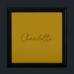Caja De Regalo Guión de caligrafía Color dorado del nombre person<br><div class="desc">Si buscas un diseño simple,  legible y minimalista,  esto es para ti.</div>