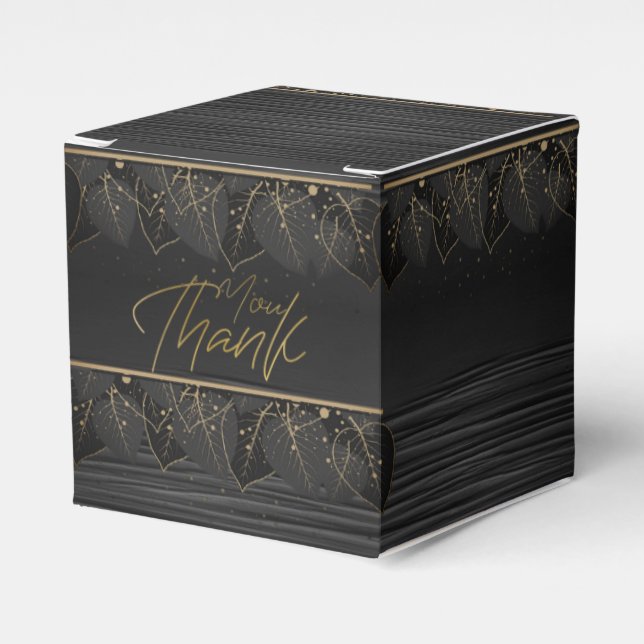 Caja de regalo hermosa con agradecimiento (Costado Anverso)