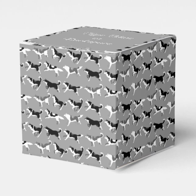 Caja de regalo Husky Personaliza la caja del equip (Costado Anverso)
